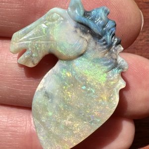 $559 IMG 5410 - Mintabie Horse head 33 x 25 x 7mm 25.75cts