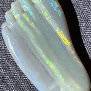 $225 IMG6080 - Lambina Carved semi black Foot opal 25 x 14 x 5mm 10cts