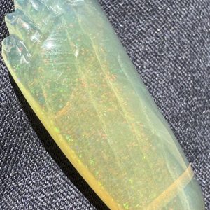 $75 IMG6560 - Andmooka Carved foot opal /Drilled 29 x 12 x 5mm 9.1cts