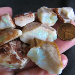 Coober Pedy Parcel Opal Beautiful Reds + Golds + Greens 2.1oz IMG_1222-39
