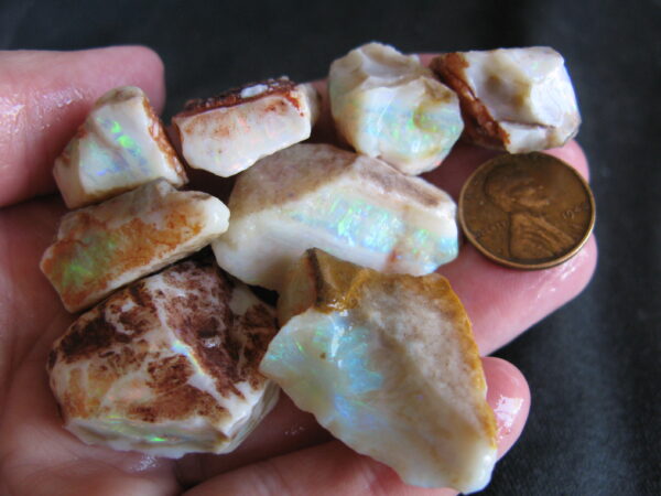 Coober Pedy Parcel Opal Beautiful Reds + Golds + Greens 2.1oz IMG_1222-39