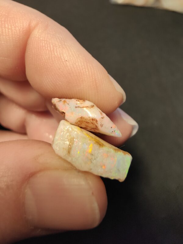 Coober Pedy Opals Lovely Pair 4.12g IMG3215-16