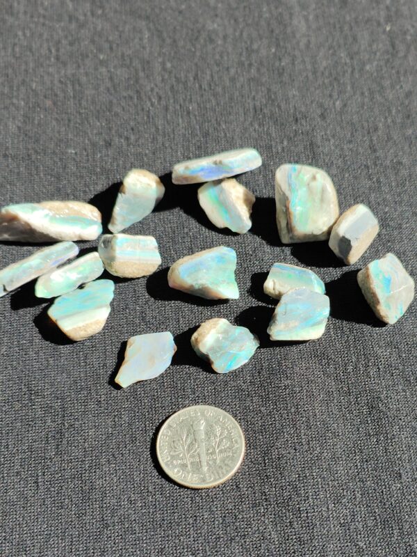 Mintubi Small Black Opals - Lovely Blues & Greens .77oz IMG3846-50