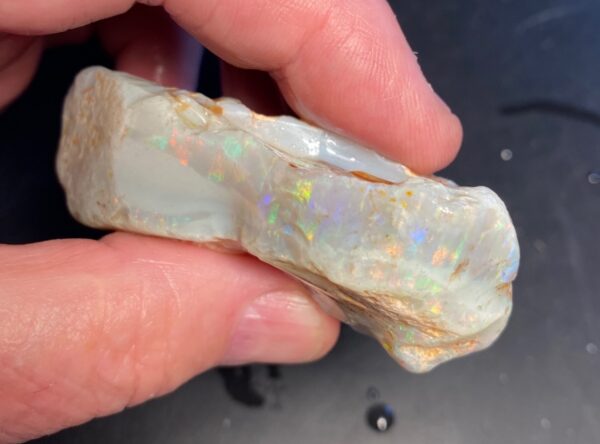Olympic, Huge Opal equilateral triangle 2.5” and .5” thick $400/oz 3.6oz IMG4458