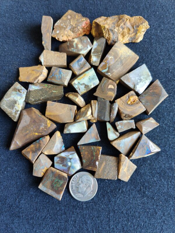 Boulder Opals 40 Pieces 3.25oz IMG2326