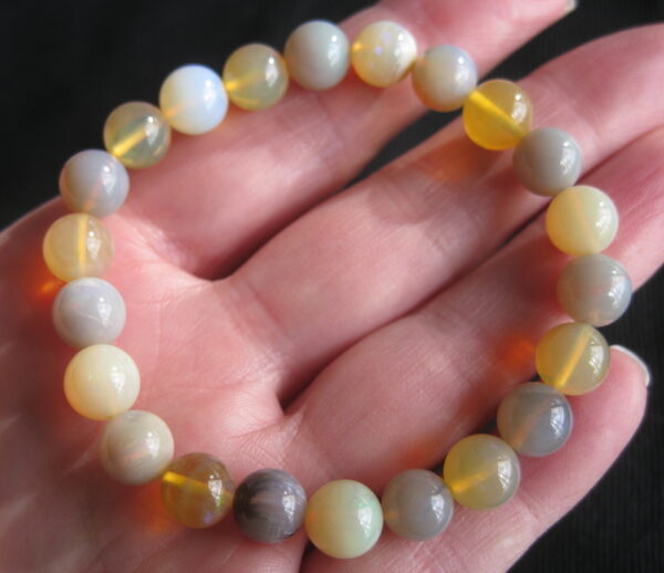 Lambina 9mm round bracelet 72cts (6 amber stones) IMG0783