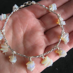 Wire Wrapped Opal Chip bracelet IMG5947
