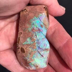 Opal Stone- Boulder Opal -Blues & Greens Will Stand 1' x 2.5' wide IMG5281