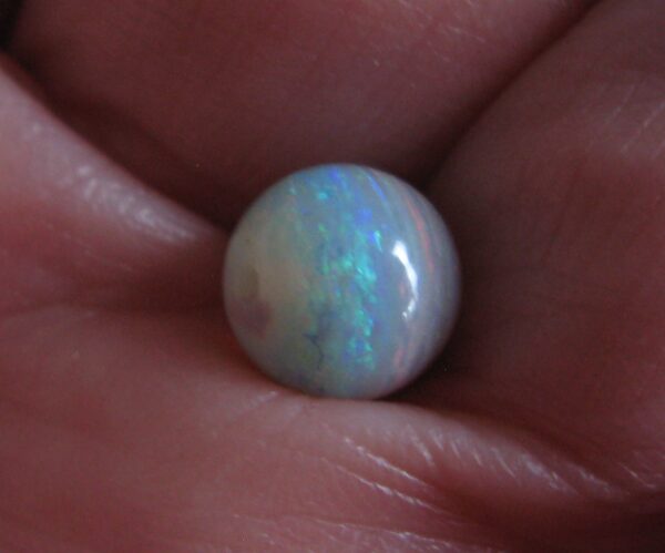 Opal Mintubi Semi Black Crystal 8mm Round Bead 2.79cts IMG7890