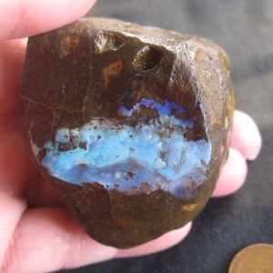 $70 IMG2215 - Boulder Opal double sided Blues & Greens 65mm x 40mm x 40mm 6.3oz