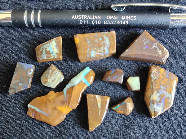 $55 IMG6802 - Boulder Opal Slices x11 Discounted from $66