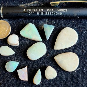 $46 Mixed Opal Pre-Shaped stones x 10 46cts IMG6672-79