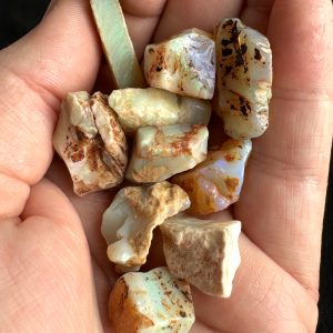 $325 IMG1720-1729 - Mixed Opal Nice sized stones Reds, Blues & Greens 1oz