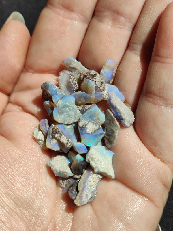 $108 IMG5657-58 - Mintubi Dark Base / Black small stones .54oz $200/oz