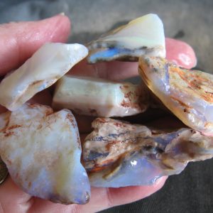 $118 IMG9722 - Opal Valley Blues suit carving (6 stones) $40/oz 2.96oz