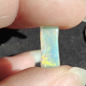 $165 IMG3420-28 - Mintubi Faced Rectangle Gem Red, Gold & Green .563g