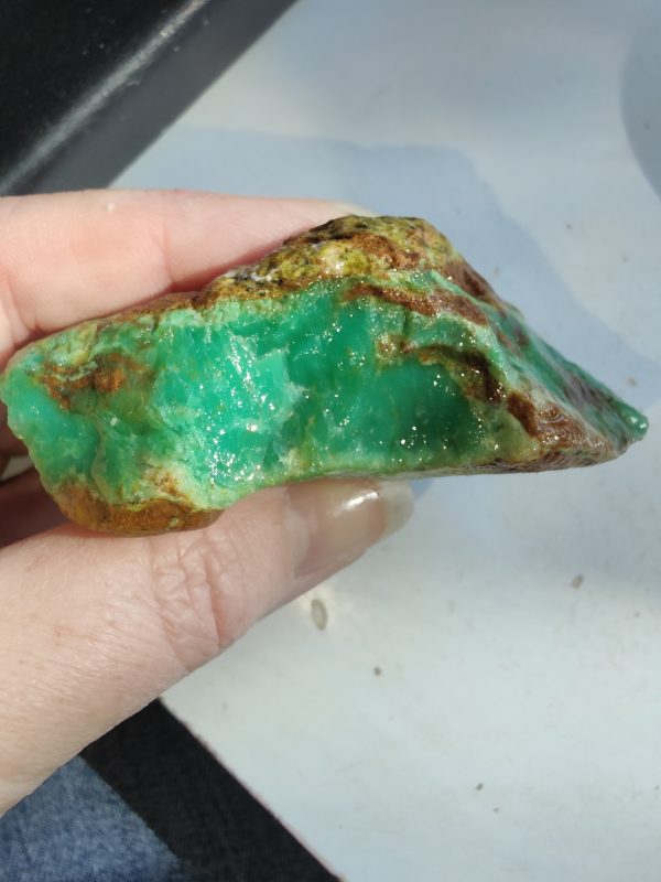 $36 IMG3223 - Chrysoprase Bright Green 5.81oz $6.25/oz