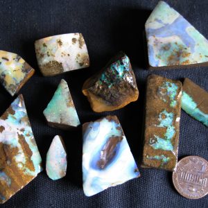 $500 IMG0681 - Boulder Faced Opals (10) 2.86oz