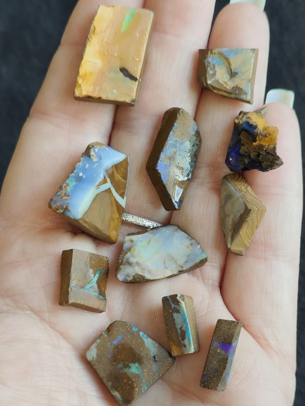 $55 IMG3708 - -Boulder Opal slices 11 pieces was $66 (MW)