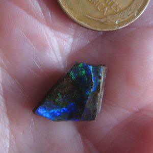 $70 IMG6471 - Boulder Opal Gem Brilliant Green & Gold 15mm x 10mm 4.35cts