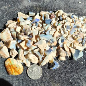 $80 IMG4554-59 - Lightning Ridge Small Stones & Chips Blues & Greens 2oz $40/oz