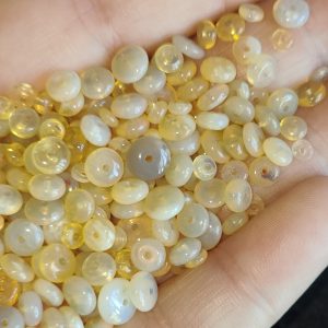 $141 IMG3102 - Lambina Amber Rondel Loose Beads 4-8mm 141cts