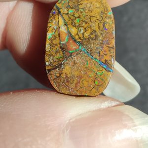 Boulder Matrix Opal Funstone undrilled Flat Back, Domed on top 22 x 14mm IMG8020-3