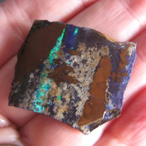 $38 IMG1493-7 - Boulder Opal Brilliant Blues & Greens 31 x 25 x 5mm .27oz