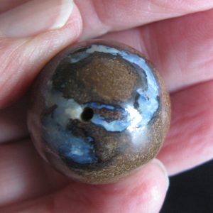 $68 IMG5012 -Boulder Opal loose bead 24mm Round 90cts
