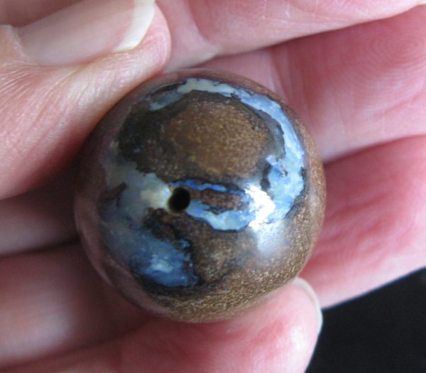 $68 IMG5012 -Boulder Opal loose bead 24mm Round 90cts