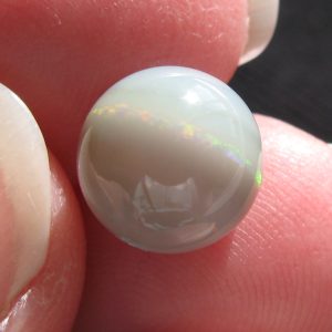 $290 IMG3243 - Lightning Ridge Dark Base 10mm round loose bead 4.35cts