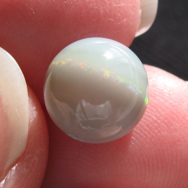 $290 IMG3243 - Lightning Ridge Dark Base 10mm round loose bead 4.35cts