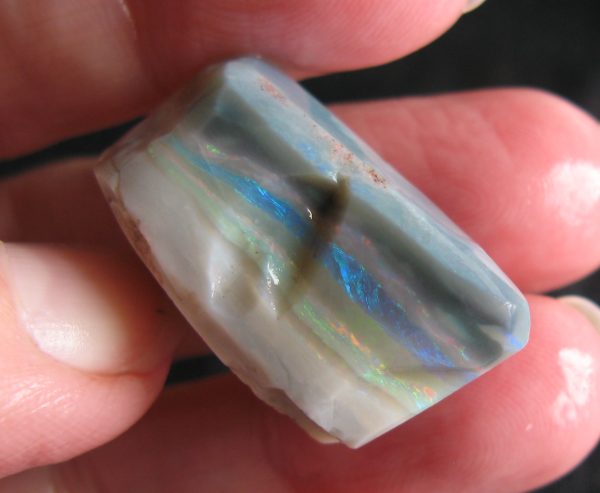 $642 IMG4224 - Mintubi Dark Base & Black Opal multi bar Colour visible on Each Side $1,800/oz .357oz