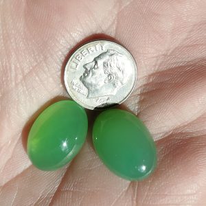 $101.25 IMG2259 - Chrysoprase Pair 18x13mm Cabochons 20.25cts $5/c
