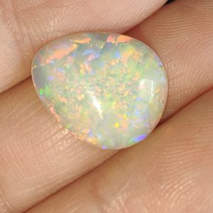$1,080 IMG2293 - Coober Pedy Teardrop Gem Reds, Golds, Blues & Greens 5.4cts 19x15mm