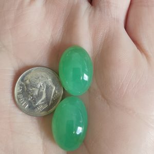 $110 IMG2269 - Chrysoprase Pair 18x13mm Cabochons 22cts $5/ct