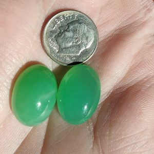 $115.75 IMG2254 - Chrysoprase Pair 18x13mm Cabochons 23.15cts $5/ct