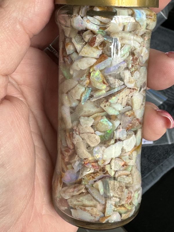 $144 IMG2963 - Coober Pedy Chips - Reds, Greens, Blues & Golds 2.4oz $60/oz (Wet)