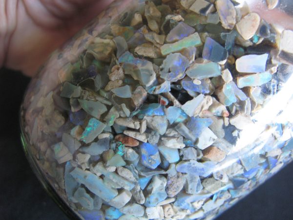 $193 IMG3186 - Lightning Ridge Chips - Bright Blues & Greens - Only 5.5oz Remain at $35/oz