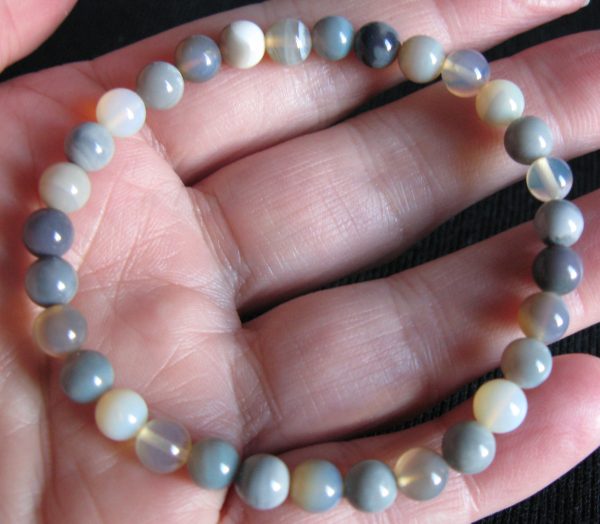 $44 IMG7722 - Lightning Ridge 6mm Round Bracelet 37cts