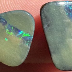 $29 IMG4028 - Qld Boulder opal pair 10 x 7 x 2mm 8 x 7 x 2mm 5.2cts