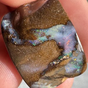 $59 IMG4205 - Qld Boulder opal /Drilled pendant 22 x 15 x 9mm 36.9cts