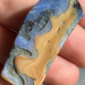 $70 IMG4156 - Qld Boulder opal /Drilled pendant 36 x 13 x 7mm 48.6cts