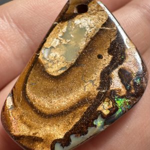$80 IMG4174 - Qld Boulder opal /Drilled pendant 35 x 20 x 4mm 35cts