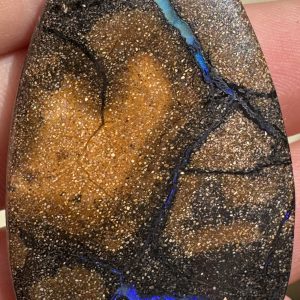 $120 IMG4328 - Qld Boulder opal /Drilled pendant 53 x 28 x 6mm 69.9cts