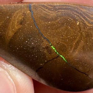 $15 IMG4315 - Qld Boulder opal /Drilled pendant 37 x 19 x 8mm 39.9cts