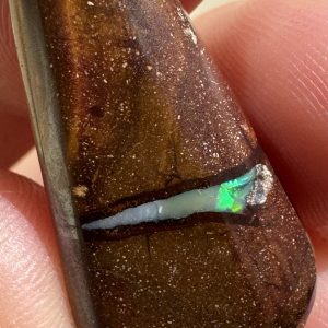 $19 IMG4384 - Qld Boulder opal /Drilled opal 29 x 14 x 6mm 18cts