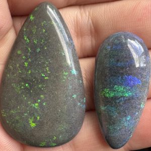 $97 IMG0829-31 - Andamooka Matrix opal 43 x 26mm 33 x 16mm 56.5cts