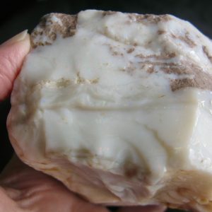 Coober Pedy White Base Bright Reds and Greens 4” x 2.5” x 2.25” thick 16.9oz