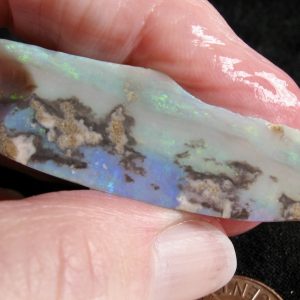 Mintubi Very Bright Blues and Greens, some Reds and Golds “double stone” .221oz $3,000/oz